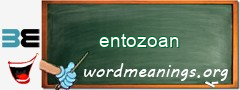 WordMeaning blackboard for entozoan